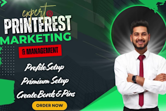 create 500 pins and 50 boards in pinterest and linkedin manager