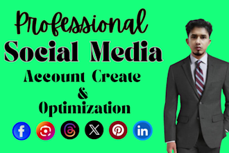 do professional social media accounts create and optimize