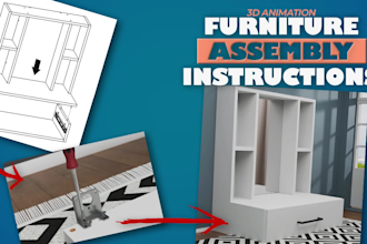 creating professional 3d assembly furniture animation