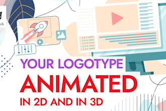 create 2d and 3d custom logo animation and intros