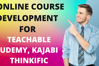 create brand new video course for udemy kajabi teachable thinkific