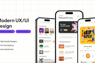 do mobile app ui ux design, website ui ux design