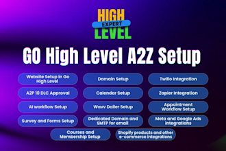 do go highlevel a2z setup
