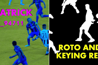 do professional rotoscoping, green screen remove, keying, wire removal
