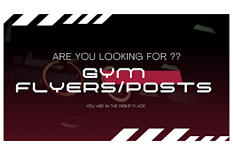 creat sport flyers , events , fitness post and gym flyers