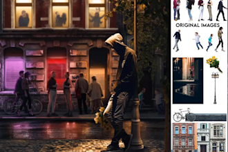 do realistic photo manipulation,editing  on photoshop