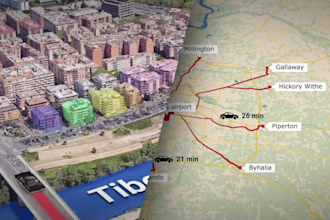 create 2d or 3d map animation with routes and video editing