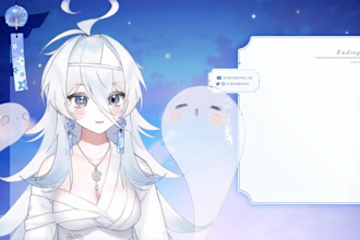 design vtuber or stream overlay for twitch and youtube