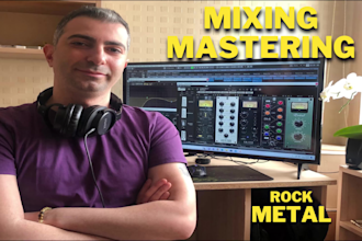 professionally mixing and mastering metal or rock songs