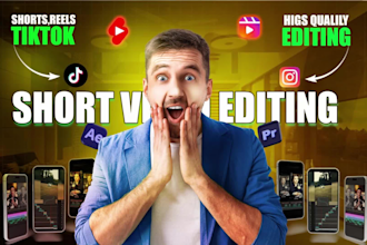 do professional shorts video editing reels, instagram