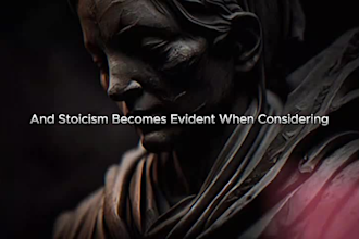 create stoicism quotes video for youtube with voiceover