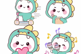 create animated emotes GIF, emotes for twitch, and others
