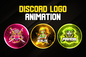 design animated discord logo animation, pfp, icon and banner gif animation