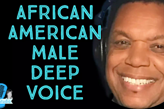 record an african american male deep voice over