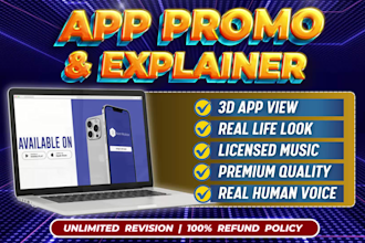 create an app promo or explainer video