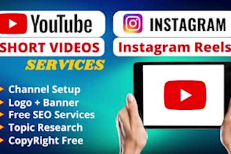 create trending youtube short videos and instagram reels editing