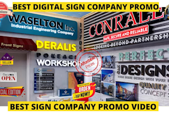 make sign company promotional video