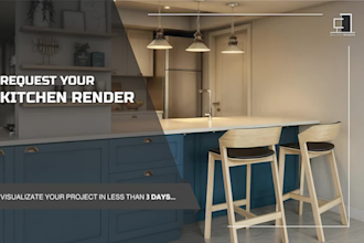 design and render 3d images of your kitchen design