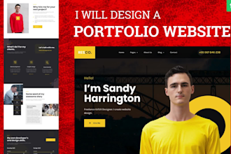 design personal portfolio website, wordpress resume website, business website