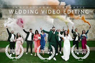 professionally edit your wedding videos