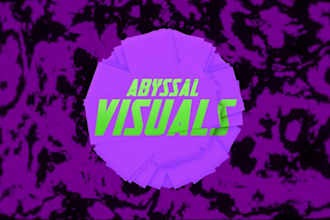 create dark minimal dnb dj visuals with 3d logo animations