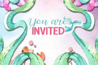 create birthday video invitation animated for your child