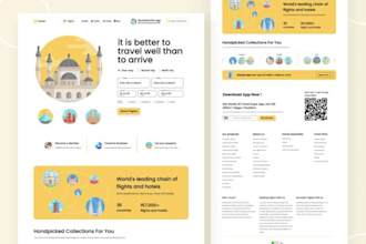 create landing page UI UX