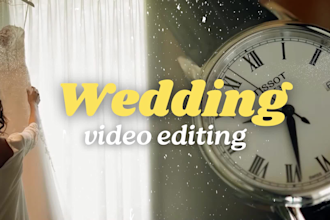 edit your wedding into cinematic highlight or short video