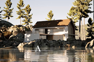 do architectural 3d render, exterior, interior, walkthrough