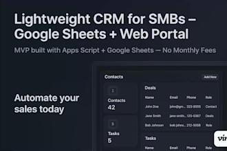 create a custom CRM in google sheets