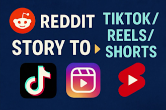 create viral reddit story videos for tiktok, reels or shorts
