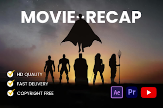 edit movie recap videos with no copywriting claim