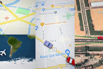 create a google earth map animation route 3d vehicles