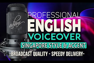 record a clean and professional male singapore voiceover