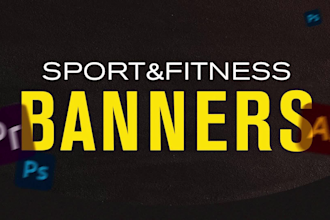 create a fitness post, banner or ad