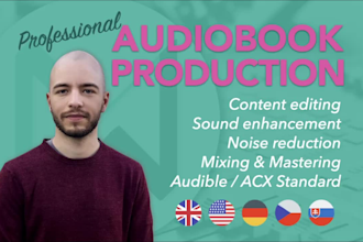 professionally edit and master audiobook to acx standards