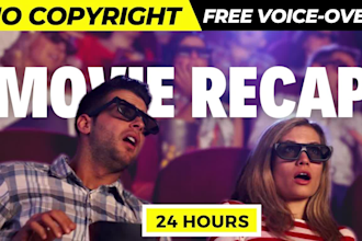 edit movie recap, movie review, movie summary video in 24hr