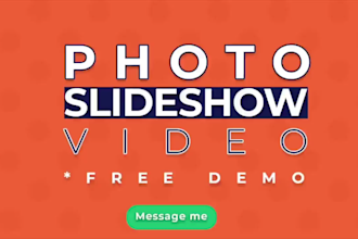 custom photos slideshow video in after effects