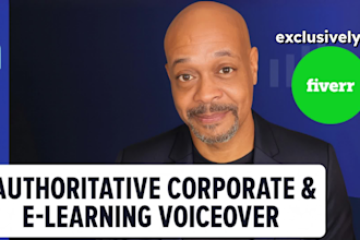 do authoritative corporate and elearning voiceover