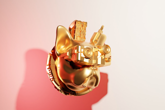 design jewelry for 3d printing and 3d rendering