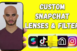 create custom snapchat lenses and filter with lens studio