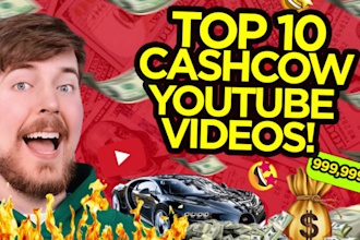 create top 10 cash cow faceless videos and cash cow youtube automation channel