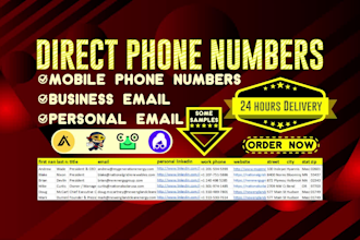 collect mobile phone numbers direct phone numbers and b2b lead generation