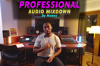 professionally mix down your music house, garage, rap, reggaeton