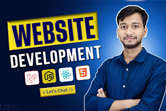 build custom website as full stack website developer, website development