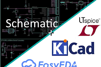 provide expert electronic circuit design using kicad, easyeda, eagle, ltspice