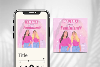 do unique minimalist illustration podcast cover art