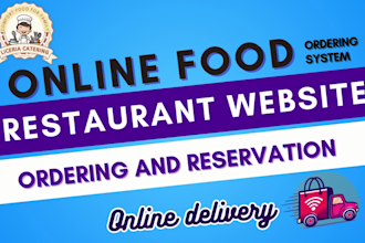 do restaurant website and food delivery website with online ordering