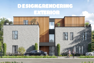 design high quality rendering tiny house, cabin house