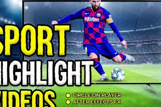 do all kind of sports highlights video in HD